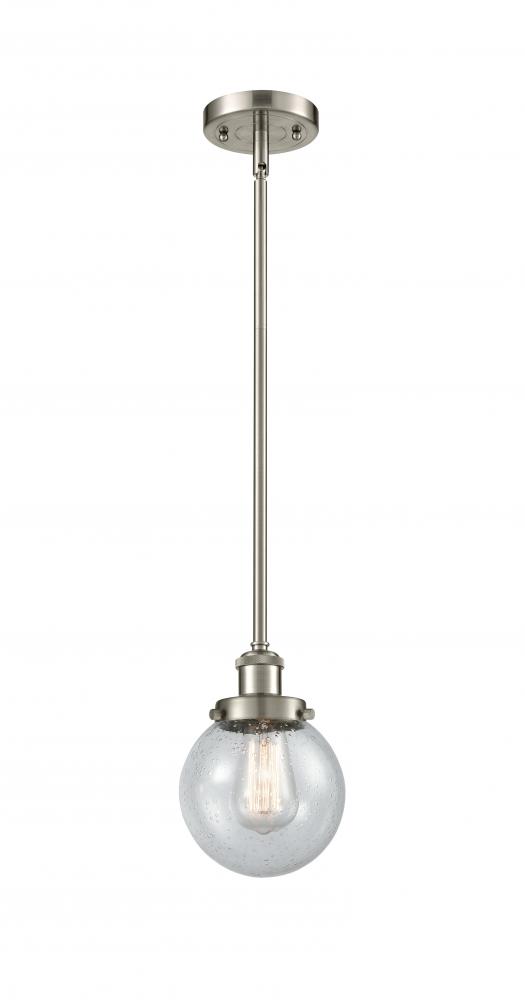 Beacon - 1 Light - 6 inch - Brushed Satin Nickel - Mini Pendant