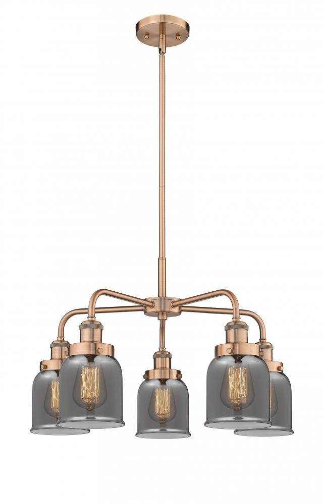 Cone - 5 Light - 24 inch - Antique Copper - Chandelier