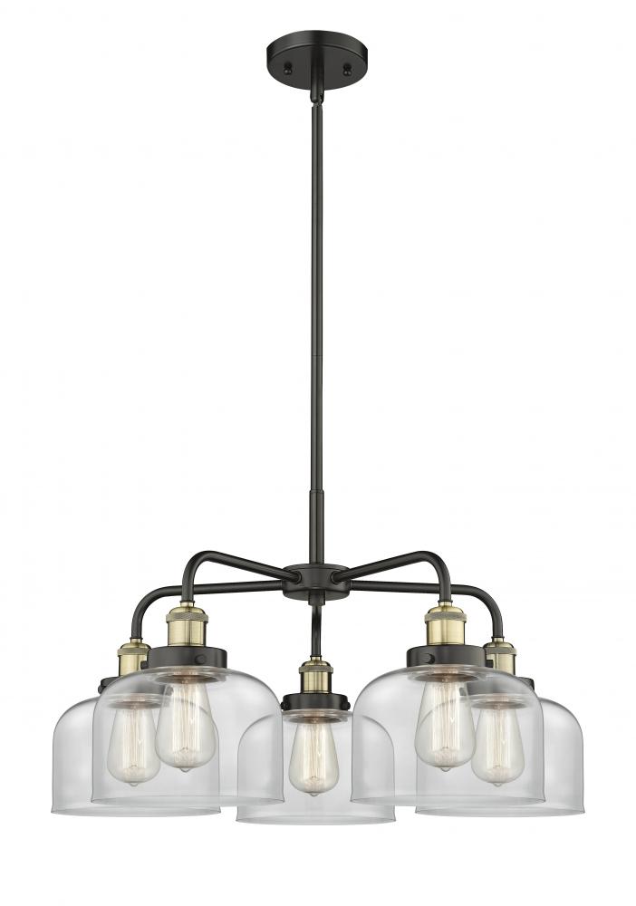 Cone - 5 Light - 26 inch - Black Antique Brass - Chandelier