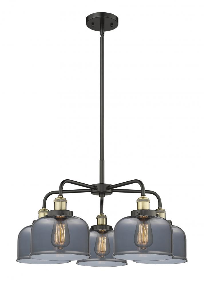 Cone - 5 Light - 26 inch - Black Antique Brass - Chandelier