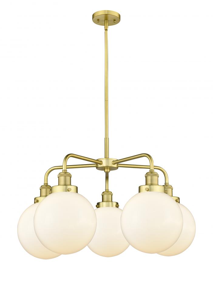 Beacon - 5 Light - 27 inch - Satin Gold - Chandelier