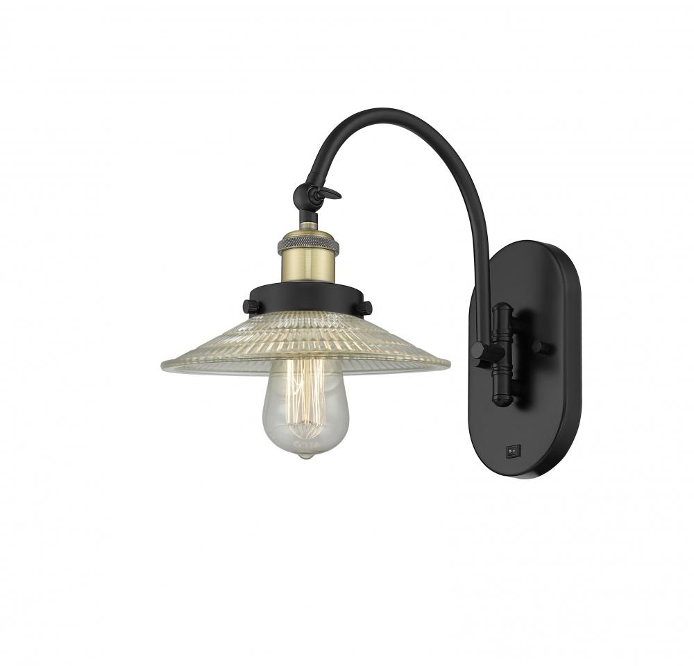 Innovations 918-1W-G1 - Black Antique Brass, Clear Halophane