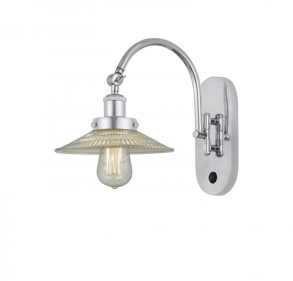 Innovations 918-1W-G1 - Polished Chrome, Clear Halophane