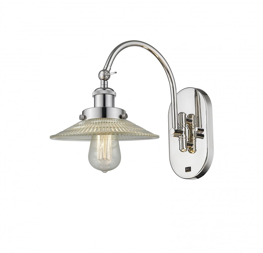 Innovations 918-1W-G1 - Polished Nickel, Clear Halophane
