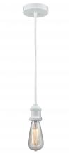 Innovations Lighting 100W-10W-1W - Edison - 1 Light - 2 inch - White - Cord hung - Mini Pendant
