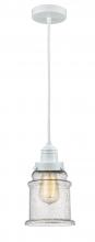 Innovation Lighting 100W-10W-2H-W-G184 - Winchester - 1 Light - 8 inch - White - Cord hung - Mini Pendant