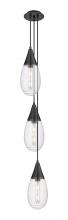 Innovation Lighting 103-450-1P-BK-G450-6SCL - Malone - 3 Light - 8 inch - Matte Black - Multi Pendant