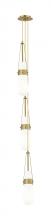 Innovation Lighting 103-452-1P-BB-G452-4GWH - Milan - 3 Light - 6 inch - Brushed Brass - Multi Pendant