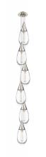Innovation Lighting 106-450-1P-SN-G450-6CL - Malone - 6 Light - 8 inch - Brushed Satin Nickel - Multi Pendant