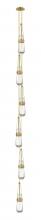 Innovation Lighting 106-452-1P-BB-G452-4CL - Milan - 6 Light - 6 inch - Brushed Brass - Multi Pendant