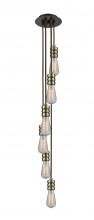 Innovation Lighting 106OB-10BR-5AB - Gatsby - 6 Light - 6 inch - Oil Rubbed Bronze - Cord hung - Multi Pendant