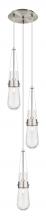 Innovation Lighting 113-452-1P-SN-G452-4SDY - Milan - 3 Light - 12 inch - Brushed Satin Nickel - Multi Pendant