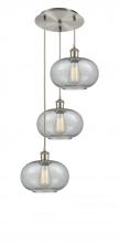 Innovation Lighting 113B-3P-SN-G247 - Gorham - 3 Light - 16 inch - Brushed Satin Nickel - Cord Hung - Multi Pendant