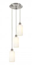 Innovation Lighting 113B-3P-SN-G434-7WH - Crown Point - 3 Light - 13 inch - Brushed Satin Nickel - Multi Pendant