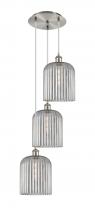 Innovation Lighting 113B-3P-SN-G559-8SM - Bridal Veil - 3 Light - 12 inch - Brushed Satin Nickel - Cord Hung - Multi Pendant