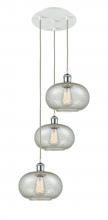 Innovation Lighting 113B-3P-WPC-G249 - Gorham - 3 Light - 16 inch - White Polished Chrome - Cord Hung - Multi Pendant