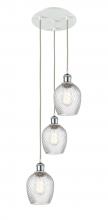 Innovation Lighting 113B-3P-WPC-G292 - Salina - 3 Light - 12 inch - White Polished Chrome - Cord Hung - Multi Pendant