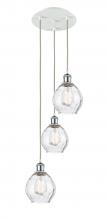 Innovation Lighting 113B-3P-WPC-G362 - Waverly - 3 Light - 13 inch - White Polished Chrome - Cord Hung - Multi Pendant