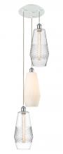 Innovation Lighting 113B-3P-WPC-G680-MU - Windham - 3 Light - 14 inch - White Polished Chrome - Cord hung - Multi Pendant