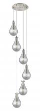 Innovation Lighting 116-451-1P-SN-G451-7SM - Owego - 6 Light - 16 inch - Brushed Satin Nickel - Multi Pendant