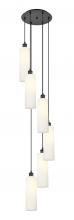 Innovation Lighting 116B-6P-BK-G434-12WH - Crown Point - 3 Light - 12 inch - Brushed Satin Nickel - Cord Hung - Multi Pendant