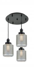 Innovation Lighting 116BK-10BK-1H-BK-G262 - Edison - 6 Light - 14 inch - Matte Black - Cord hung - Multi Pendant