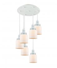 Innovation Lighting 116W-10W-0H-W-G51 - Whitney - 6 Light - 14 inch - White - Cord hung - Multi Pendant