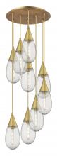 Innovation Lighting 119-450-1P-BB-G450-6SCL - Malone - 9 Light - 20 inch - Brushed Brass - Multi Pendant