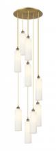Innovation Lighting 119B-9P-BB-G434-12WH - Crown Point - 9 Light - 12 inch - Brushed Brass - Cord Hung - Multi Pendant