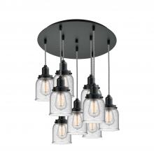 Innovation Lighting 119BK-10BW-0H-BK-G54 - Whitney - 9 Light - 18 inch - Matte Black - Cord hung - Multi Pendant