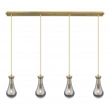 Innovation Lighting 124-451-1P-BB-G451-5SM - Owego - 4 Light - 49 inch - Brushed Brass - Linear Pendant