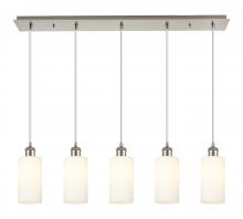 Innovation Lighting 125B-5P-SN-G434-7WH - Crown Point - 5 Light - 37 inch - Brushed Satin Nickel - Linear Pendant