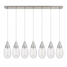 Innovation Lighting 127-450-1P-SN-G450-6SCL - Malone - 7 Light - 50 inch - Brushed Satin Nickel - Linear Pendant