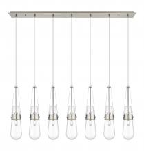 Innovation Lighting 127-452-1P-SN-G452-4CL - Milan - 7 Light - 48 inch - Brushed Satin Nickel - Linear Pendant