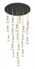 Innovation Lighting 148BK-451-1P-BB-G451-5CL-20 - Owego - 21 Light - 48 inch - Brushed Brass - Multi Pendant
