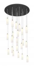 Innovation Lighting 148BK-B-21P-SN-G434-12WH - Crown Point - 21 Light - 48 inch - Brushed Satin Nickel - Multi Pendant