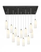 Innovation Lighting 154BK-B-13P-SN-G434-12WH - Crown Point - 13 Light - 54 inch - Brushed Satin Nickel - Multi Pendant