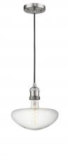 Innovation Lighting 200C-SN-BB250LED - Bare Bulb - 1 Light - 2 inch - Brushed Satin Nickel - Cord hung - Mini Pendant
