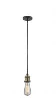 Innovations Lighting 201C-BAB - Bare Bulb - 1 Light - 3 inch - Black Antique Brass - Cord hung - Mini Pendant