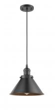 Innovation Lighting 201C-OB-M10-OB - Briarcliff - 1 Light - 10 inch - Oil Rubbed Bronze - Cord hung - Mini Pendant