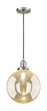 Innovation Lighting 201C-SN-G208-10 - Beacon - 1 Light - 10 inch - Brushed Satin Nickel - Cord hung - Mini Pendant