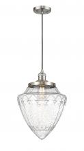 Innovation Lighting 201C-SN-G664-12-LED - Bullet - 1 Light - 12 inch - Brushed Satin Nickel - Cord hung - Mini Pendant