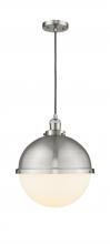 Innovation Lighting 201C-SN-HFS-121-SN - Hampden - 1 Light - 13 inch - Brushed Satin Nickel - Cord hung - Pendant