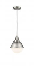 Innovation Lighting 201C-SN-HFS-61-SN - Hampden - 1 Light - 7 inch - Brushed Satin Nickel - Cord hung - Mini Pendant