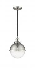 Innovation Lighting 201C-SN-HFS-84-SN-LED - Hampden - 1 Light - 9 inch - Brushed Satin Nickel - Cord hung - Mini Pendant
