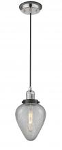 Innovation Lighting 201CBP-PNBK-G165 - Geneseo - 1 Light - 7 inch - Polished Nickel - Cord hung - Mini Pendant