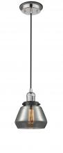 Innovation Lighting 201CBP-PNBK-G173 - Fulton - 1 Light - 7 inch - Polished Nickel - Cord hung - Mini Pendant