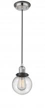 Innovation Lighting 201CBP-PNBK-G204-6 - Beacon - 1 Light - 6 inch - Polished Nickel - Cord hung - Mini Pendant