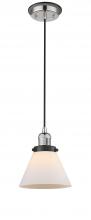 Innovation Lighting 201CBP-PNBK-G41 - Cone - 1 Light - 8 inch - Polished Nickel - Cord hung - Mini Pendant