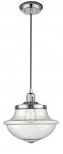Innovation Lighting 201CBP-PNBK-G544 - Oxford - 1 Light - 12 inch - Polished Nickel - Cord hung - Mini Pendant